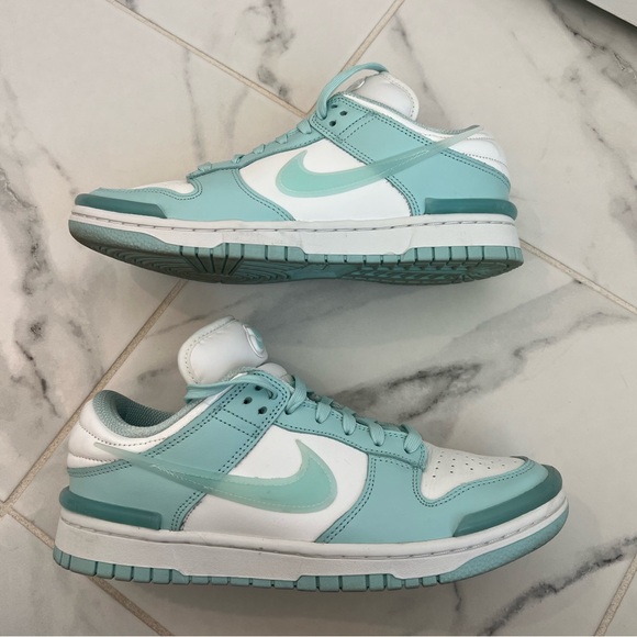 Women’s Nike Dunk Lows in Teal - Picture 5 of 11